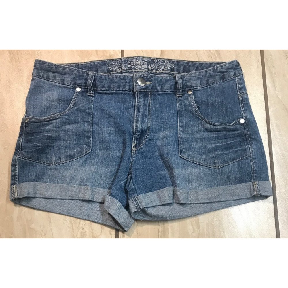 Express Blue Denim Jean Shorts